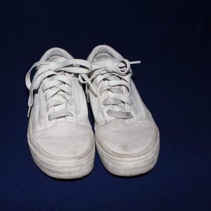 White old skool vans